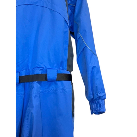 Obermeyer Ski Suit Cobalt Blue Black Belt Under Arm Vent Leg Zipper Pockets 10 - Picture 15 of 16